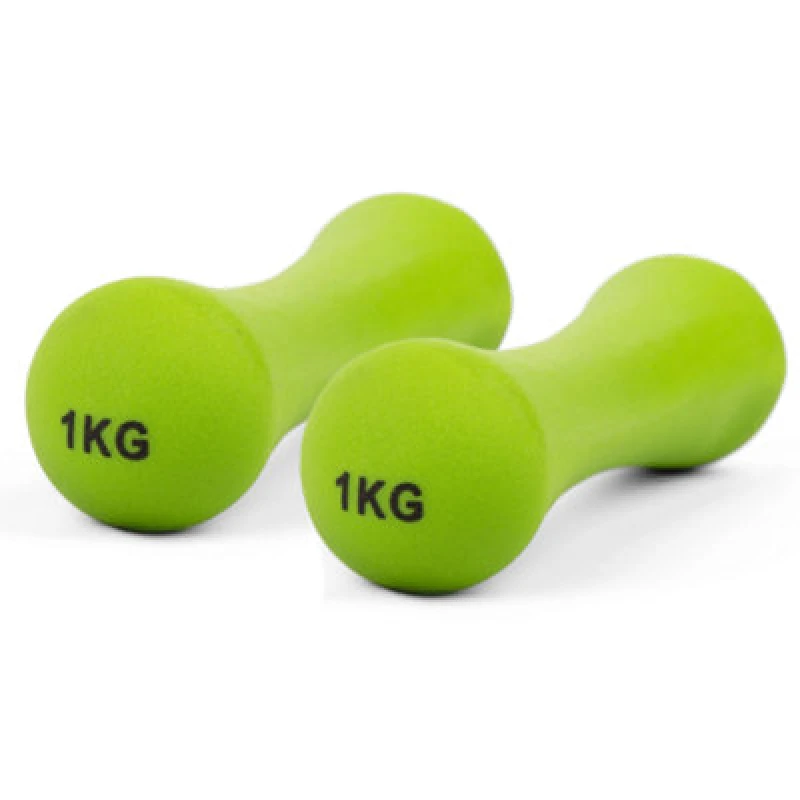 Image of Phoenix Fitness 1Kg Green Dumbbell Pair For Light Strength Workouts