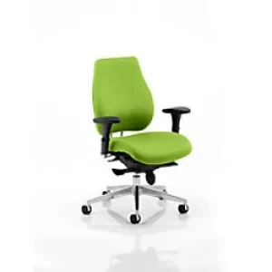Image of Dynamic Synchro Tilt High Back Posture Chair Without Headrest Multi-Functional Arms Chiro Plus