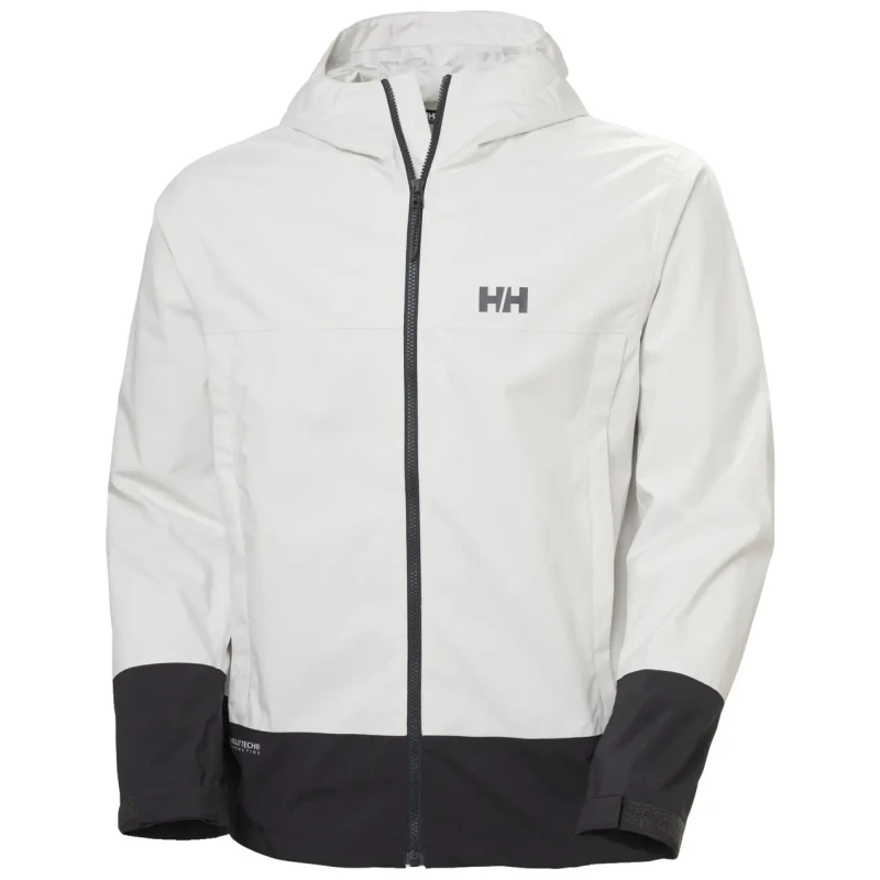 Image of Helly Hansen Hooded waterproof jacket Helly Hansen Block Gris Male L