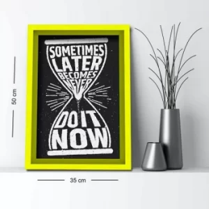 Image of 3550AHS-019 Multicolor Decorative Framed MDF Painting