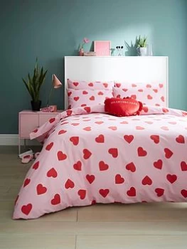 Image of Skinny Dip Skinny Dip Hearts Duvet Set - Ks