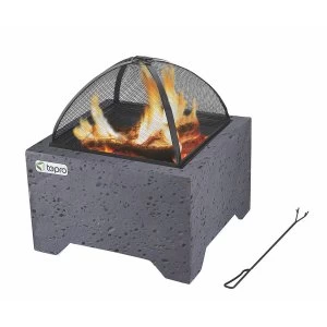 Image of Tepro Sanford Garden Fire Pit in Modern Cement Finish