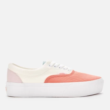 Image of Vans Womens Twll Era Platform Trainers - Pastel Block/True White - UK 3