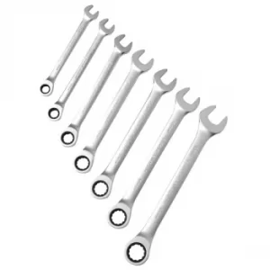 Image of CK Tools T4344M7ST Ratchet Spanner Set Metric 7 Pieces