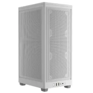 Image of Corsair 2000D Airflow Mini ITX Gaming Case Steel Mesh Panels Up to 8x Fans Triple-Slot GPU Support USB-C Requires SFX/SFX-L PSU White