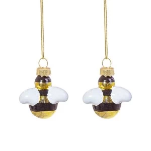 Image of Sass & Belle (Set of 2) Bee Shaped Mini Bauble