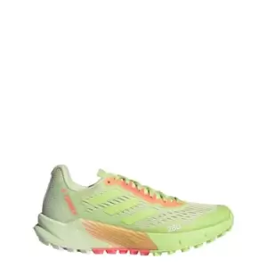 Image of adidas Terrex Agravic Flow 2 Trail Running Shoes Womens - Almost Lime / Pulse Lime / Tur
