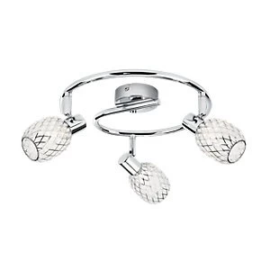 Image of Philips Deltoid Polished Chrome 3 Bar Spotlight - G9