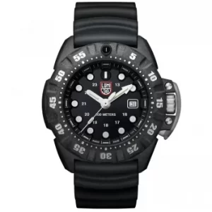 Image of Luminox Scott Cassell Deep Dive Quartz Black Dial Rubber Strap Mens Watch XS.1551