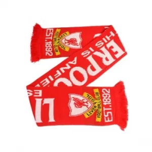 Image of Liverpool This is Anfield Jacquard Knit Scarf
