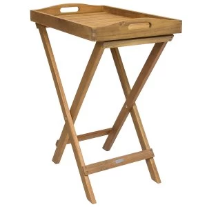 Image of Charles Bentley Wooden FSC Acacia Folding Serving Butler Tray