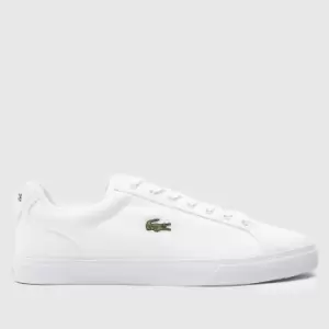 Image of Lacoste Lerond Bl Textile Trainers In White