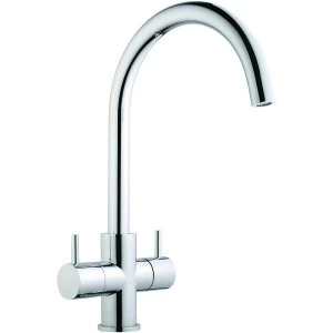 Image of Wickes Kumai Monobloc Kitchen Mixer Sink Tap Chrome