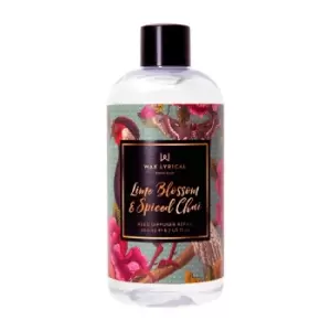 Image of Lime Blossom & Spiced Chai 200ml Reed Diffuser Refill Clear