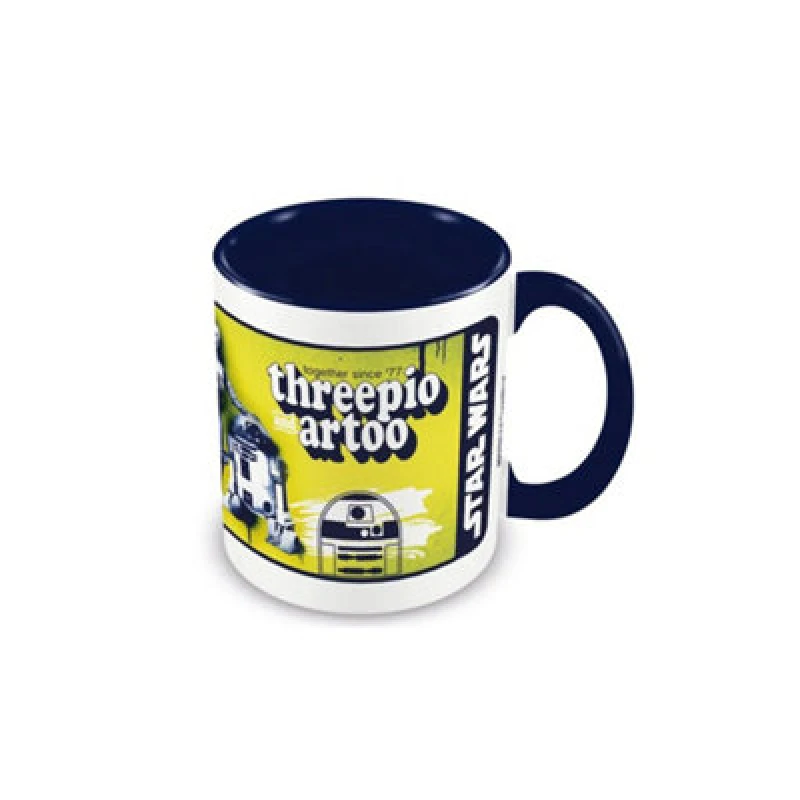 Image of Star Wars Threepio Artoo Ceramic Mug Dark Blue unisex
