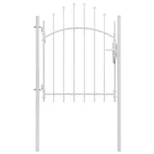 Image of Vidaxl Garden Gate Steel 1X1.75 M White
