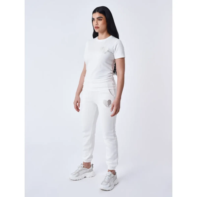 Image of Project X Paris Womens T-Shirt Project X Paris Cœur Brise Blanc Female XS