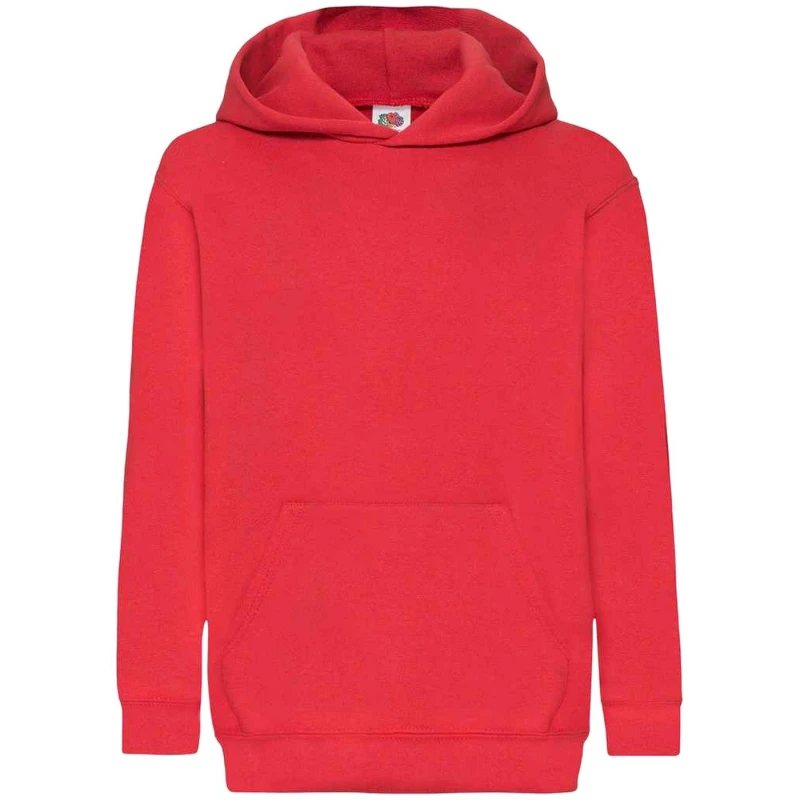 Image of Fruit Of The Loom Classic 80/20 boys's Children's sweatshirt in Red