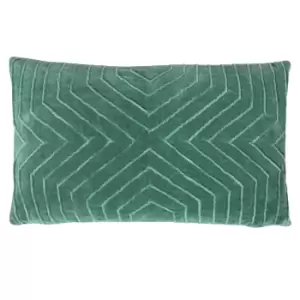 Image of Mahal Geometric Cushion Juniper Green