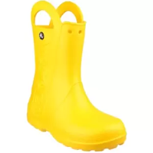 Image of Crocs Girls/Boys Handle It Moulded Croslite Wellington Rain Boots UK Size 7 Toddler (EU 23-24, US C7)