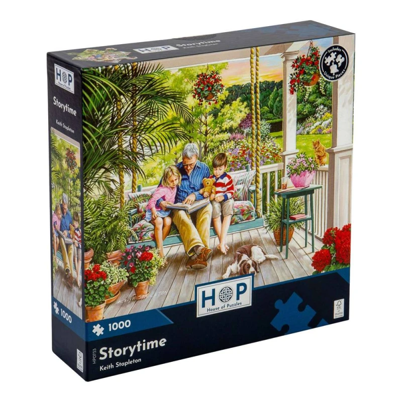Image of The House Of Puzzles Storytime 1000 Piece Jigsaw Puzzle Size: 1000 Pieces Multicolor Unisex 1000 Pieces