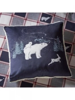 Image of Fat Face Fatface Polar Bear Cushion 45X45Cm