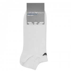 Image of Emporio Armani 3 Pack Trainer Socks White