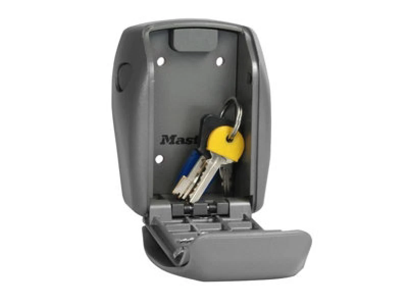 Image of Master Lock Master Lock 5415E Wall-Mounted Reinforced Key Lock Box Bagged Grey