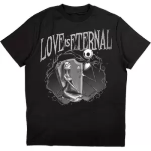 Image of Disney - The Nightmare Before Christmas Jack & Sally Love Is Eternal Unisex XX-Large T-Shirt - Black
