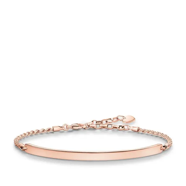 Image of Thomas Sabo Love Bridge Thomas Sabo Rose Gold Plated Bracelet LBA0008-