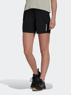 Image of adidas Terrex Liteflex Hiking Shorts, Black, Size 16, Women