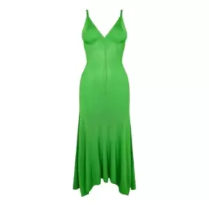 Image of TOMMY HILFIGER Pop Colour Rib Sweater Dress - Green