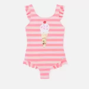 Image of Joules Kids Swimming Costume - Pinkstripe - 5 Years