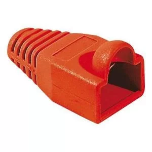 Image of Bag of 10 Red RJ45 Sleeves 6mm 8EXC253172HY