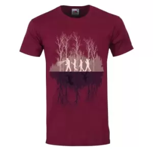 Image of Grindstore Mens Where Theres A Will T-Shirt (S) (Burgundy)