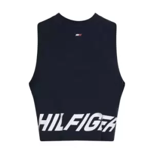 Image of Tommy Sport Wrap Tank Top - Blue