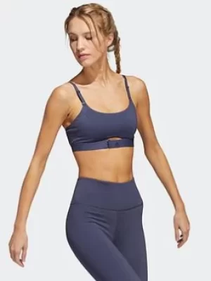 Image of adidas Aeroimpact Luxe Training Light-support Bra, Orange Size M Women