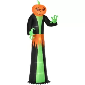 Image of HOMCOM 2.7m Inflatable Halloween Pumpkin with LEDs for Party Decorations
