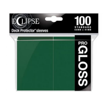 Image of Ultra Pro Eclipse Gloss Standard Sleeves: Forest Green - 100 Sleeves