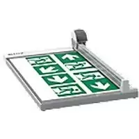 Image of Leitz Precision Office Paper Trimmer 9028 A3 420 mm Retractable Rotary Blade Straight, Wave and Perforated Cut Grey 15 Sheets