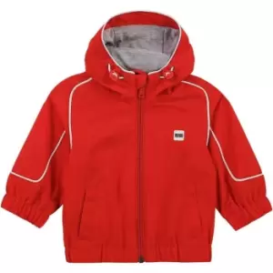 Image of Boss Hooded waterproof windbreaker - Red