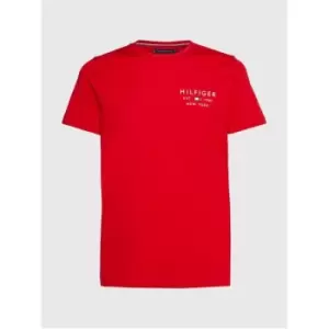 Image of Tommy Hilfiger Brand Love Small Logo Tee - Red