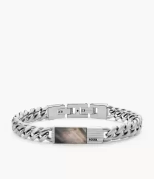 Image of Fossil Men Vintage Heritage Mother-of-Pearl Station Bracelet