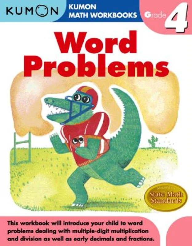 Image of Word Problems Grade 4 by Kumon Publishing Paperback