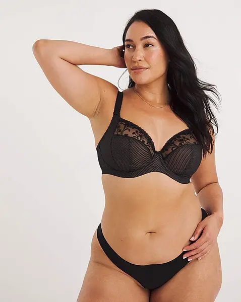 Image of Elomi Charley Plunge Wired Bra Jet JET Female 42F YC19309