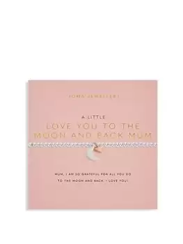 Image of Joma Jewellery Mother'S Day A Little... Love You To The Moon And Back Mum - Silver And Rose Gold Bracelet - 17.5Cm Stretch