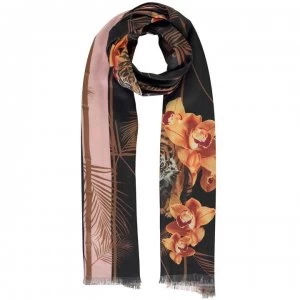 Image of Ted Baker Caramel Wide Scarf - Navy