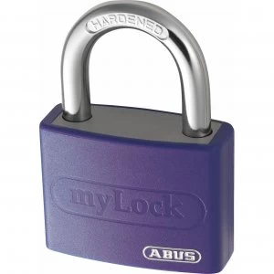 Image of Abus T65AL Series Aluminium Padlock Violet Keyed Alike 40mm Standard 6401