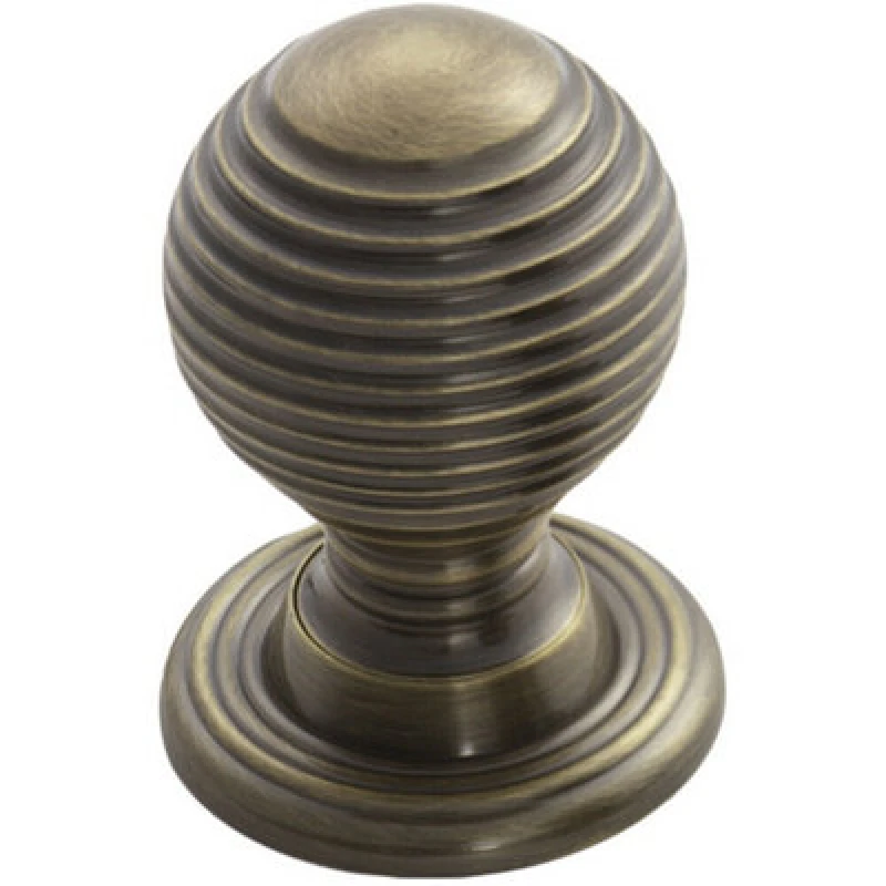 Image of Loops Textured Reeded Ball Cupboard Door Knob 23mm Dia Florentine Bronze Handle Multi unisex