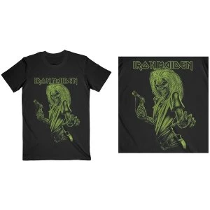 Image of Iron Maiden - One Colour Eddie Unisex Medium T-Shirt - Black